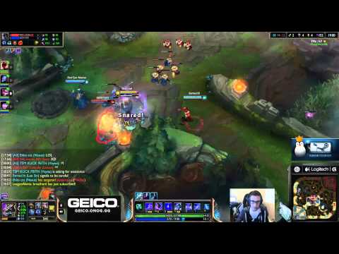 Bjergsen duo Keith - AP Nasus vs AP Gangplank - League of Legends Gameplay
