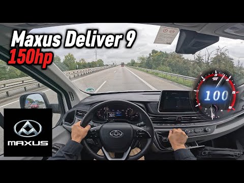 Thumbnail for 2023 Maxus Deliver-9 2.0 Turbo Diesel (150 hp) | POV Autobahn Test Drive in Germany by Maxus