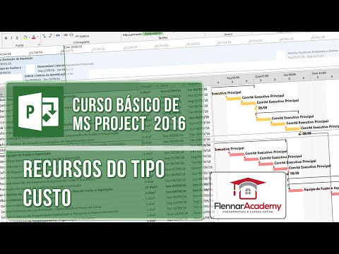 Aula 1-10 Curso de MS Project 2016 - Criando recursos do tipo custo