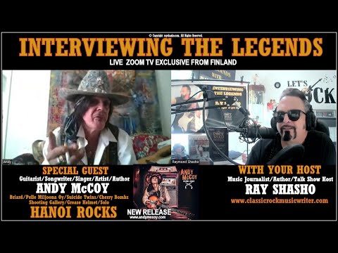 Andy McCoy Legendary Hanoi Rocks Guitarist & Songwriter Unfiltered!