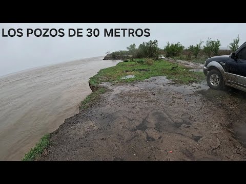 PESCA EN LOS POZOS DE 30 METROS,EL LUGAR MAS PROFUNDO DE RAMALLO Y LA PESCA DE SURUBIES-NICO REYNOSO
