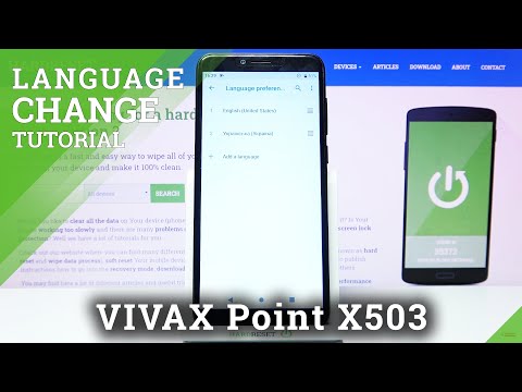 How to Change Language on VIVAX Point X503 – Change Device Language