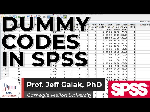 Dummy-codierte Variablen in SPSS (SPSS-Tutorial-Video Nr. 34)