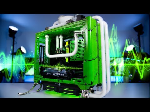 EPIC Custom Water Cooled ITX Gaming PC Build - NR200P #shorts