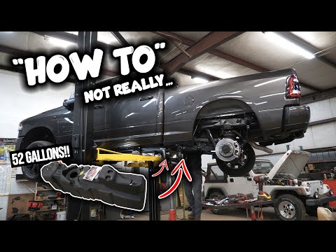 TITAN 52 GALLON FUEL TANK INSTALL IN A 2024 RAM 2500... KINDA...