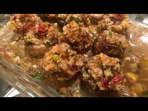 Holiday Stuffed Mushrooms