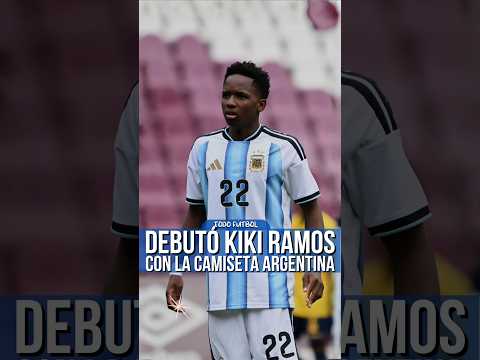 Kiki Ramos debutó en la Selección Argentina 😍 #kikiramos #messi #argentina #mundial #velez