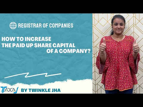 Increase of paid up share capital (pas 3)