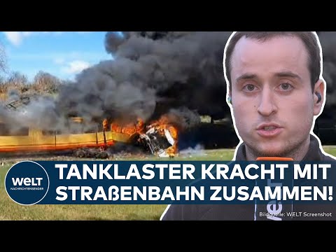 INFERNO IN UBSTADT-WEIHER: Tanklaster kollidiert mit Straßenbahn – ein Toter! Was wir bislang wissen