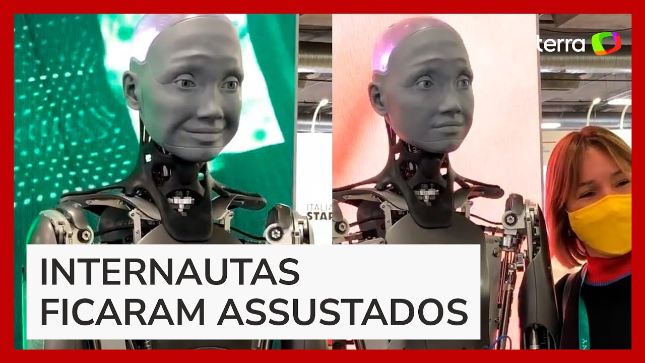 Cena de robô humanoide interagindo com pessoas impressiona e assusta ao viralizar na web