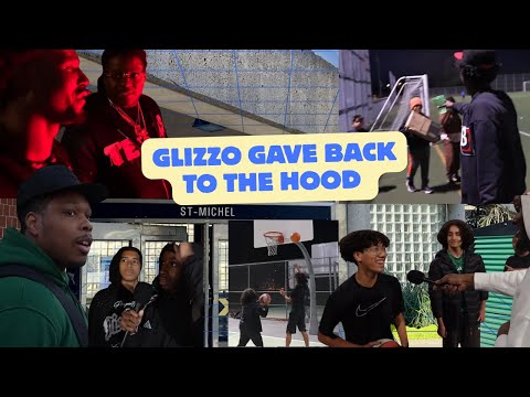 Glizzo Gives Back in St-Michel!  Izzy-S Pulls Up + Kids Win Big
