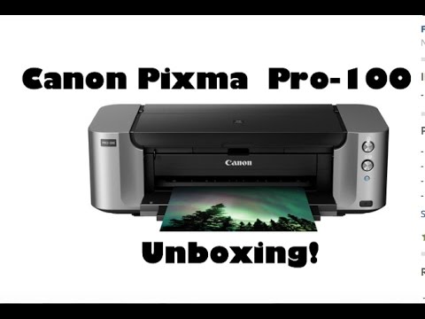 Canon Pixma Pro-100 Photo Printer Unboxing