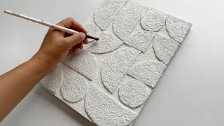 How to Create a Minimal Decorative Panel with Cardboard | Cardboard Wall Decor | Modern Wall Art