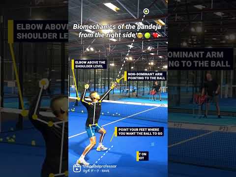 Pro technique of the bandeja #bandeja #padel