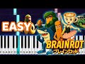 Brainrot Anime Opening Easy Piano Tutorial