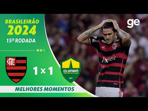 Gols e lances de Flamengo x Cuiabá