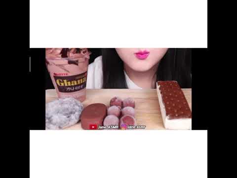 Mukbang ice cream eating ASMR
