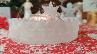 "Kruh Nekonečného Světla" - něžně sněžný orgonitový nekonečný kalendář