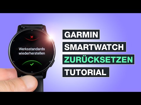 Garmin Smartwatch zurücksetzen - Werksstandard wiederherstellen Tutorial - Testventure - Deutsch