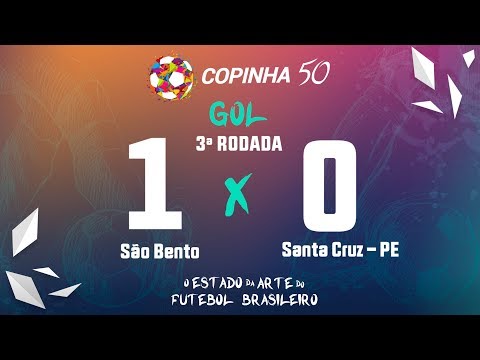 Gol de São Bento 1x0 Santa Cruz- PE, Copinha 2019