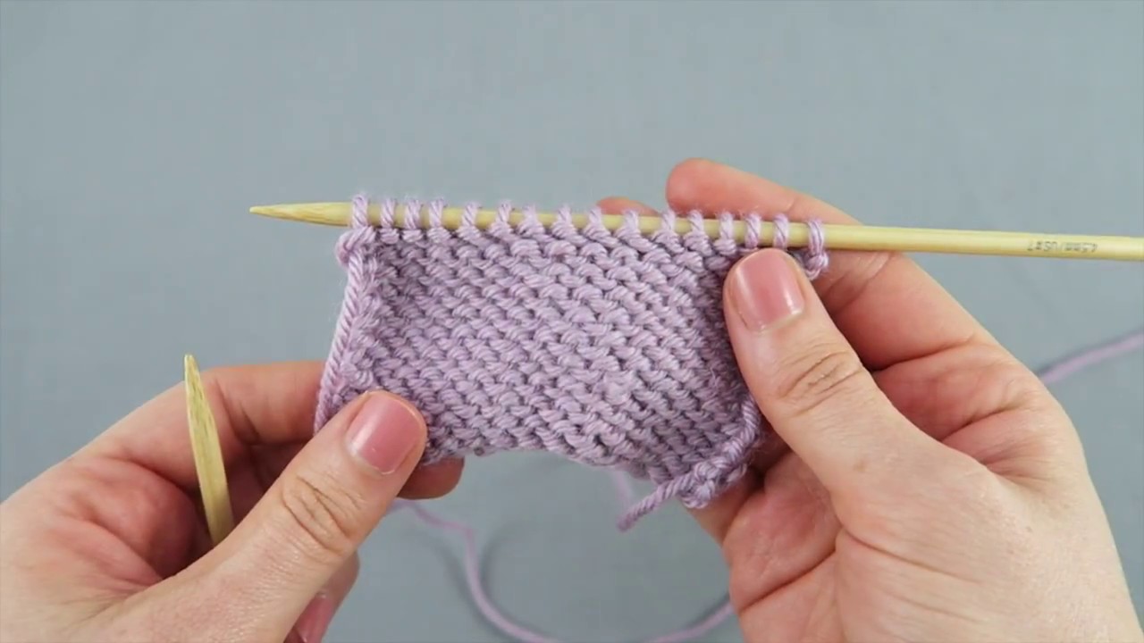 How to knit Reverse Stocking Stitch