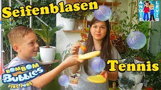 Ping Pong Spiel mit Seifenblasen! BOM BOM BUBBLES | Splash Toys Angies und Levis Kinderkanal