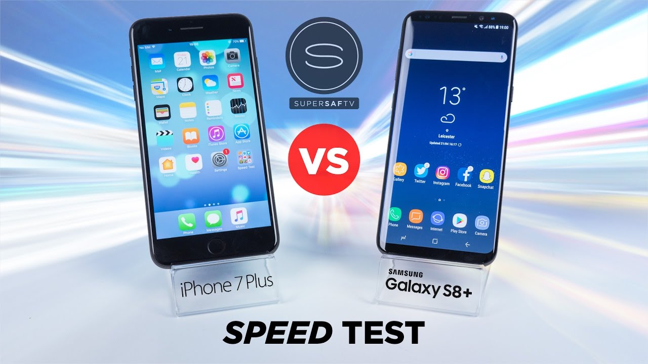 Galaxy S8 vs iPhone 7 Plus SPEED Test (Exynos 8895)