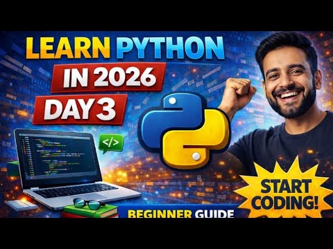 Python Tutorial Day 3 - Complete Beginner Guide | #programming | #shorts