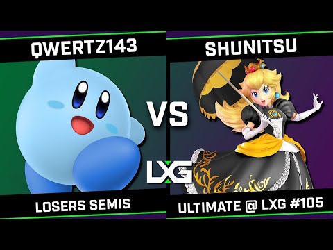 qwertz143 (Kirby) vs Shunitsu (Peach) - Smash Ultimate @ LXG 105