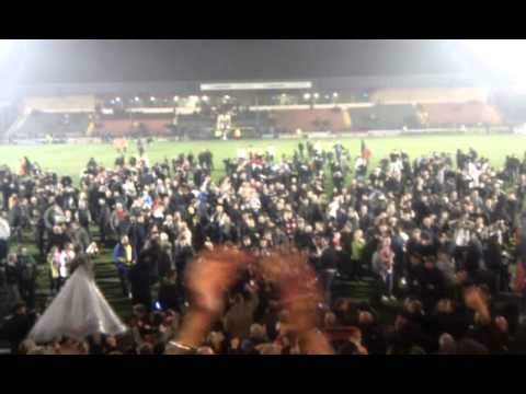 Rochdale 2 - 3 FC United - Post Match Celebrations