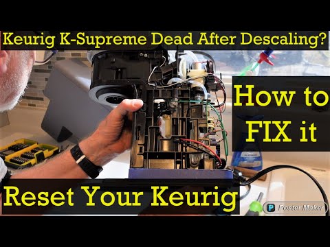 Reset your Keurig - How to FIX & Reset your Keurig K-Supreme Coffee Maker - Descaling Power Problem