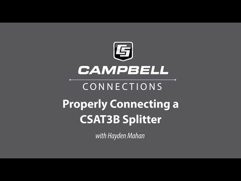 Connecting a CSAT3B Splitter