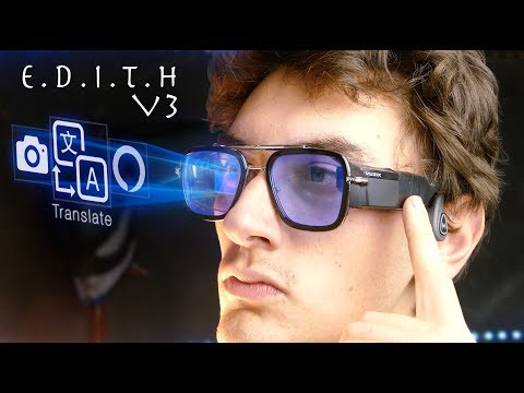 Real E.D.I.T.H Glasses V3 - The Most Advanced Smart Glasses (Image Translation, Voice Assistant)