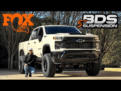 NEW GM COLOR White Sands: 2026 Chevrolet 2500 | 5" BDS Lift Kit | Fox Shocks | 37" Toyo RT Pro Tires