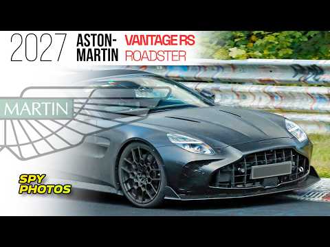 2027 Aston Martin Vantage RS Roadster spy photos from the Nurburgring