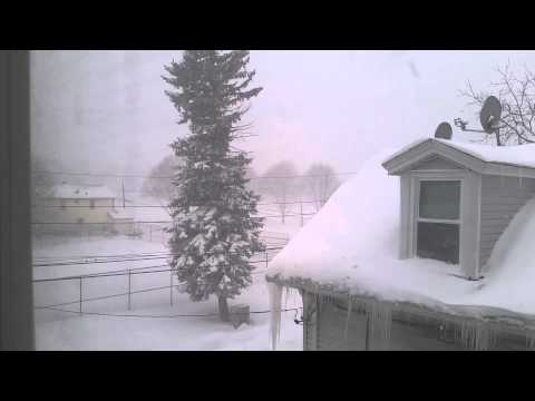 Heavy Snow And Winds In Medford Ma