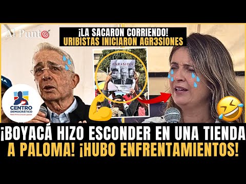 ¡Boyacá NO PERMITIÓ paso de Paloma Valencia! La SACARON CORRIENDO ¡Solo pudo recorrer DOS CUADRAS!