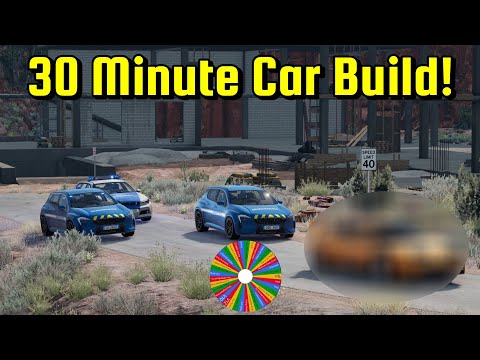 30 Minute Car Build Challenge - The Ultimate Getaway Car -  Automation/BeamNG Drive