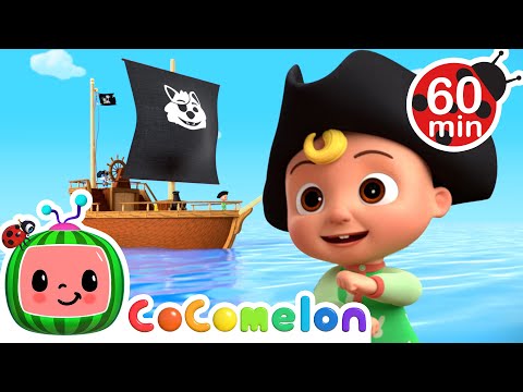 Wheels on the Pirate Ship! 🏴‍☠️ | CoComelon Nursery Rhymes and Kids Songs | Animals for Kids