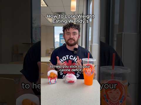 How to lose weight eating Wendy’s 🍔#weightlosscoach #nutritionist #wendys #fastfood #weightloss