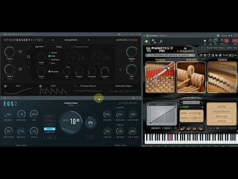 A Pianoteq piano played into Other Desert Cities and then EOS2.