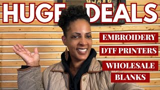 HUGE END OF THE YEAR SAVINGS! EMBROIDERY, DTF, WHOLESALE BLANKS & MORE!
