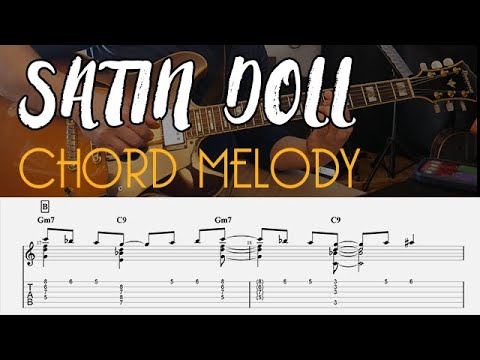 Satin Doll - Guitar Chord Melody Tutorial - Transcription With Tabs