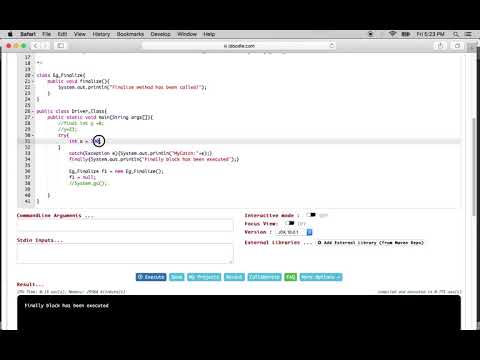10 Sample Java Program Final Finally And Finalize