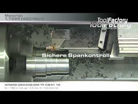 TOOl FACTORY WNMG- & DNMG-Wendeschneidplatten Anwendungsvideo
