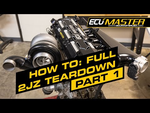 2JZ Build Part 1 - How to: Teardown a 2JZ | ECUMaster USA