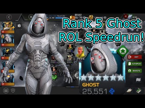 6 Star Maxed Out Ghost Realm Of Legends Speedrun! Sooo Fast! | Marvel Contest Of Champions
