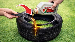 Better than SILICONE! Liquid rubber from Old Car Tires waterproofing forever