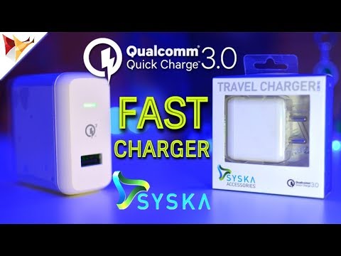 Syska fast charger supports qualcomm quick charge