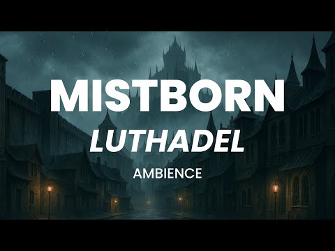 MISTBORN Ambience | Luthadel | Rain & Thunderstorm Sounds | Brandon Sanderson